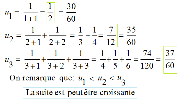 Trois premierstermesdelasuite